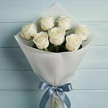 Букет 7 Белых роз Эдлесс Лав #REPLACE_PRED# Боровске