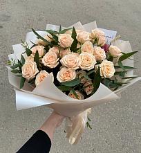 Букет Кремовые розы Латте в Боровске