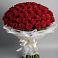 Букет 101 Красная роза Блэк Мэджик в Боровске