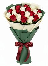 Букет Микс из красных и белых роз #REPLACE_PRED# Боровске
