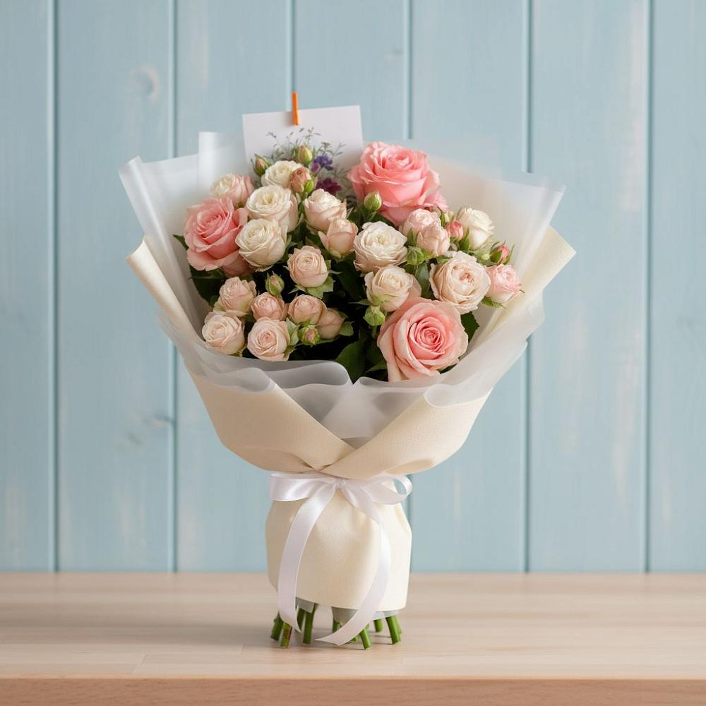 Букет цветов из: Розы в Боровске