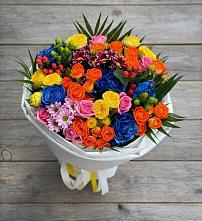 Букет цветов из:  Розы и Хризантемы в Боровске