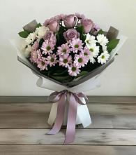 Букет цветов из:  Хризантемы и Розы в Боровске