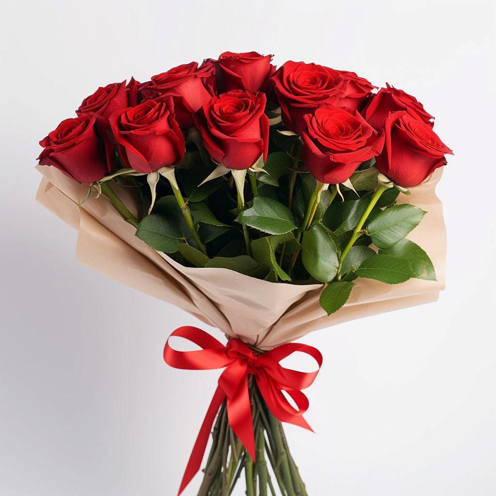 Букет 11 Красных роз Эдлесс Лав в Боровске