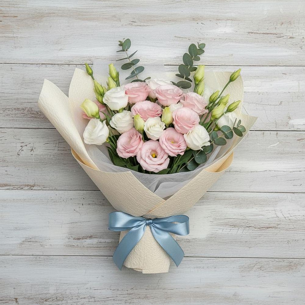 Букет цветов из: Лизиантусы в Боровске